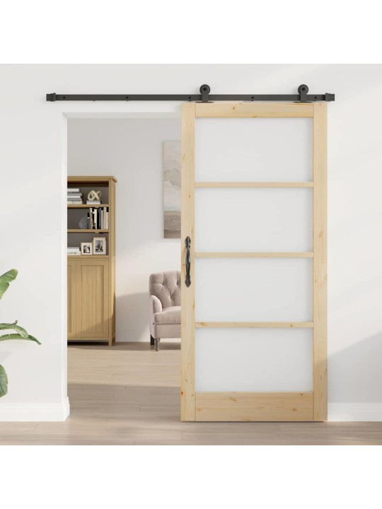 Liuguks pruun 93 x 202 cm puit ja metall