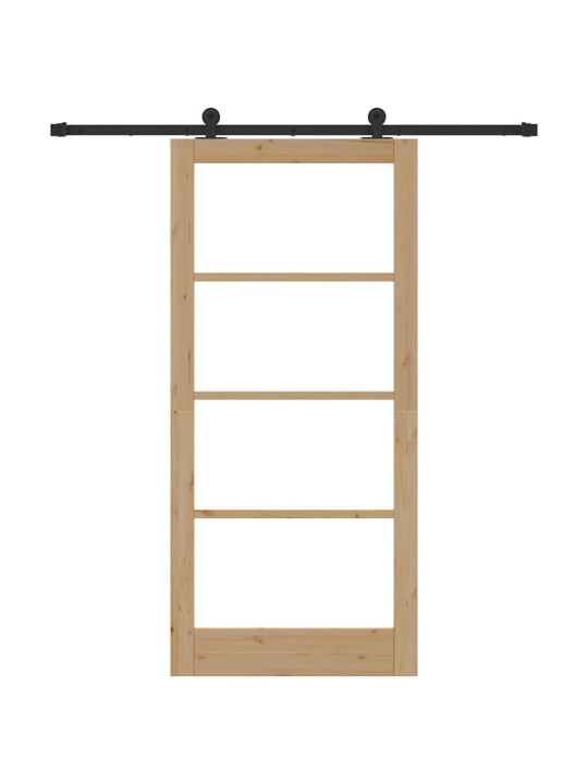 Liuguks pruun 93 x 202 cm puit ja metall