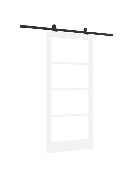 Liuguks valge 93 x 202 cm puit ja metall