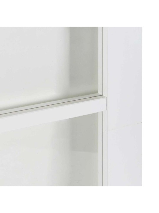 Liuguks valge 93 x 232 cm puit ja metall