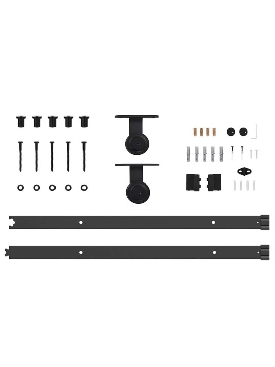Liuguks valge 93 x 232 cm puit ja metall