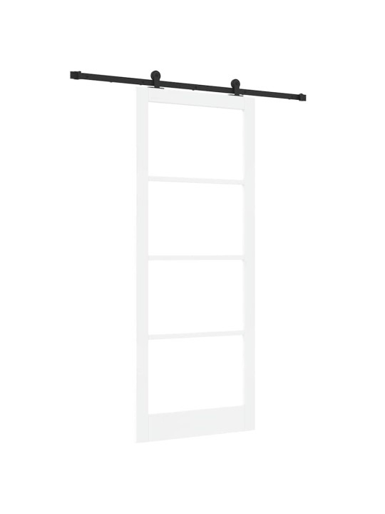 Liuguks valge 93 x 232 cm puit ja metall