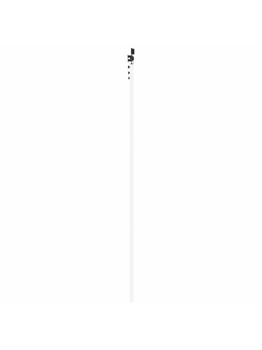 Liuguks valge 93 x 232 cm puit ja metall