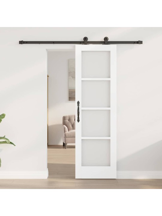 Liuguks valge 61 x 198.5 cm puit ja metall