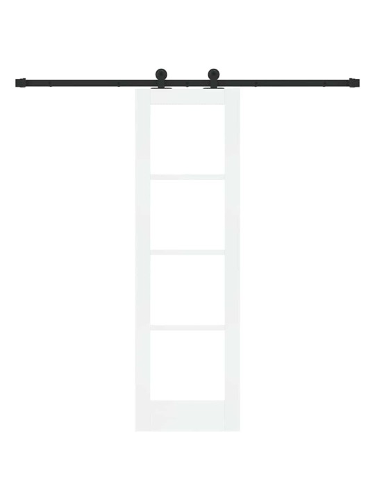 Liuguks valge 61 x 198.5 cm puit ja metall