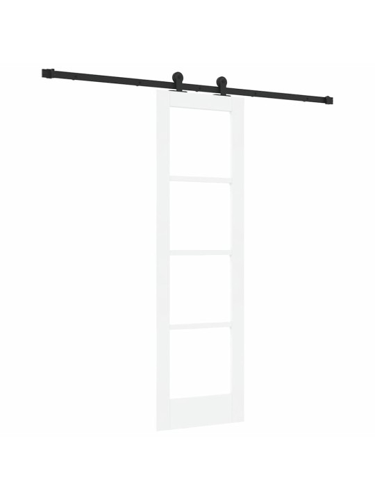 Liuguks valge 61 x 198.5 cm puit ja metall