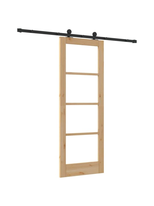 Liuguks pruun 73.5 x 198.5 cm puit ja metall