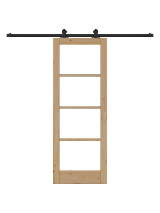 Liuguks pruun 73.5 x 198.5 cm puit ja metall