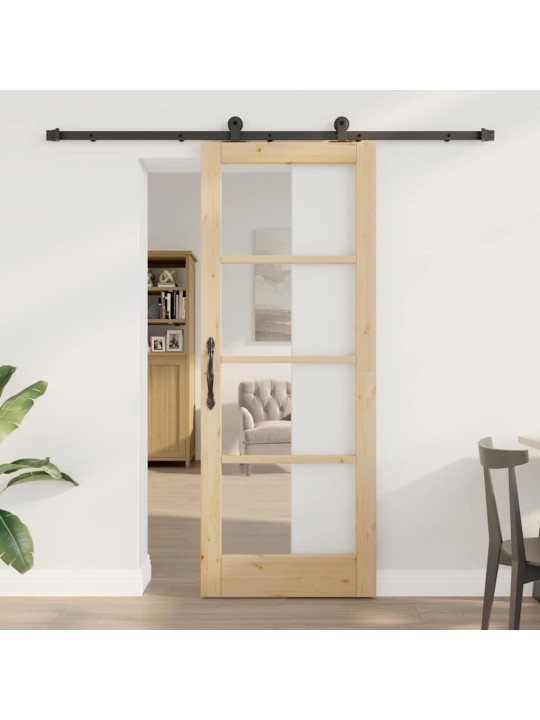 Liuguks pruun 78 x 202 cm puit ja metall