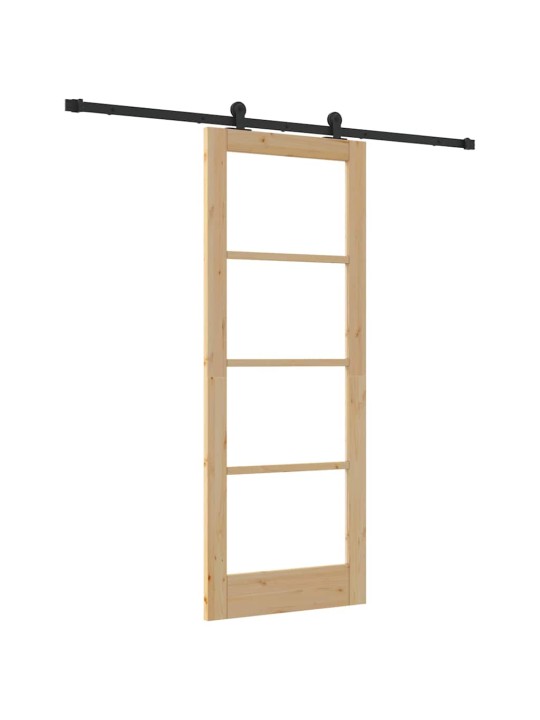 Liuguks pruun 78 x 202 cm puit ja metall