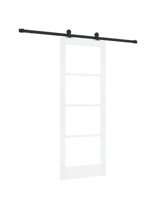 Liuguks valge 78 x 202 cm puit ja metall