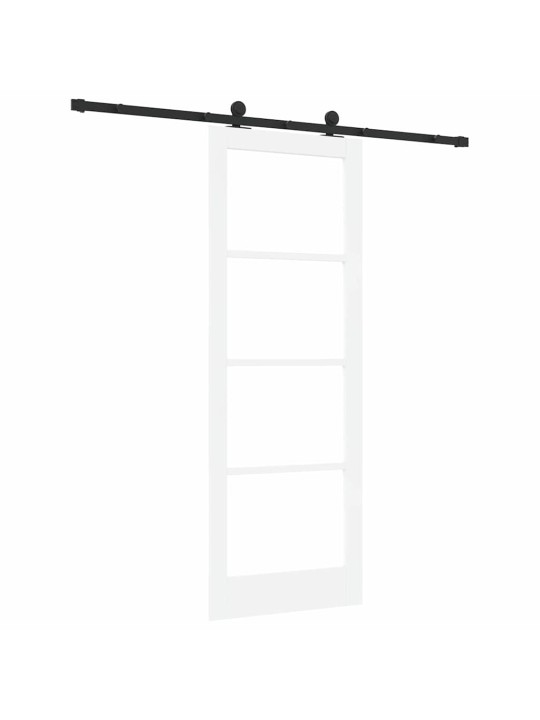 Liuguks valge 78 x 211 cm puit ja metall