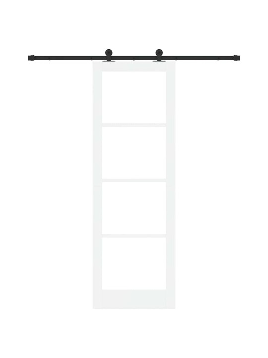 Liuguks valge 78 x 232 cm puit ja metall