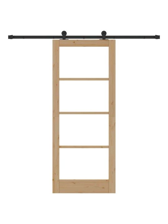 Liuguks pruun 83 x 202 cm puit ja metall