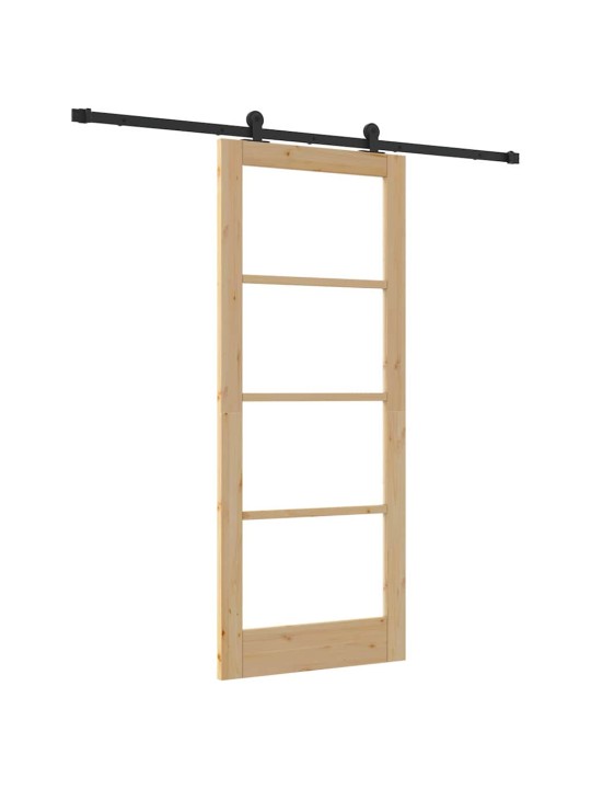 Liuguks pruun 83 x 202 cm puit ja metall