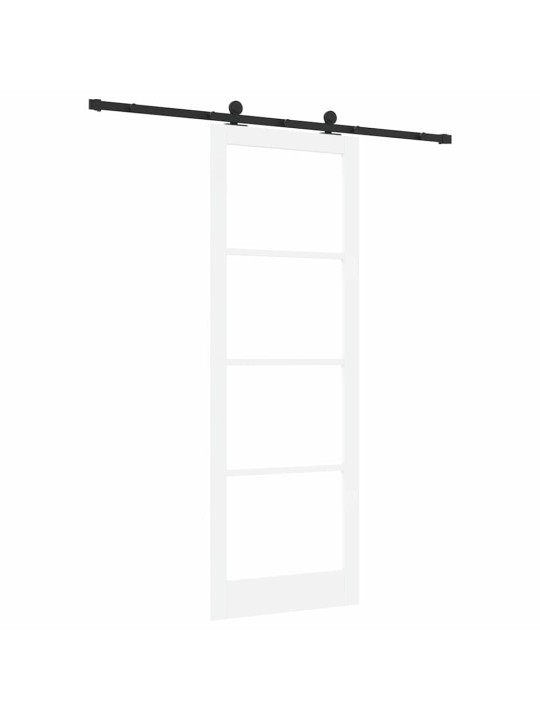 Liuguks valge 83 x 232 cm puit ja metall