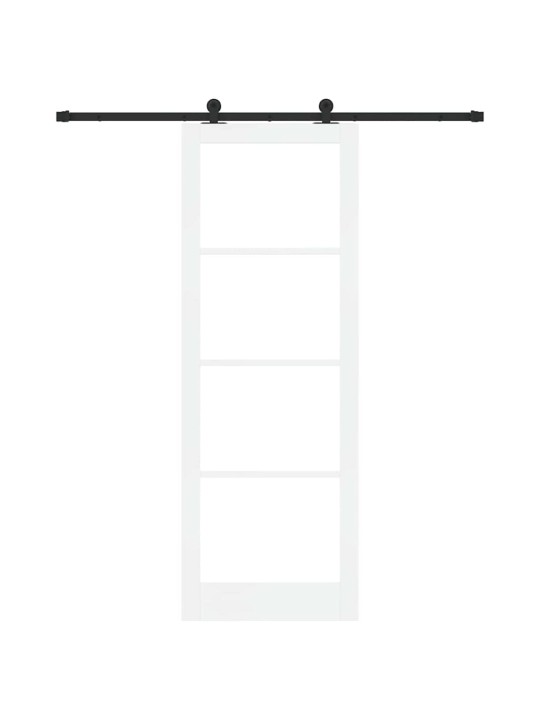 Liuguks valge 83 x 232 cm puit ja metall