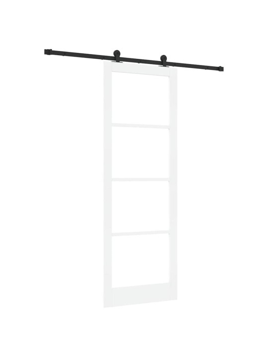 Liuguks valge 83 x 232 cm puit ja metall
