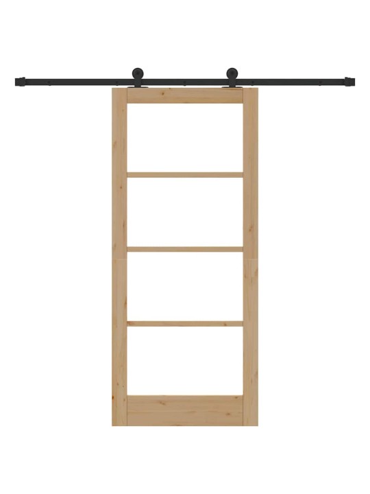 Liuguks pruun 86 x 198.5 cm puit ja metall