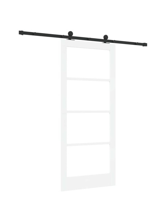 Liuguks valge 86 x 198.5 cm puit ja metall