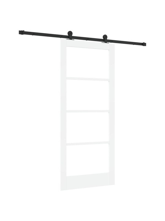 Liuguks valge 86 x 198.5 cm puit ja metall