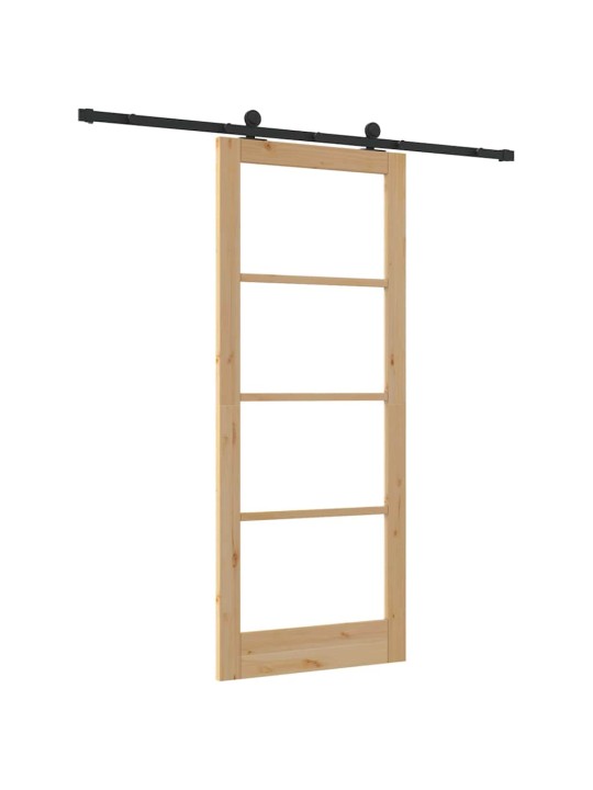 Liuguks pruun 86 x 211 cm puit ja metall
