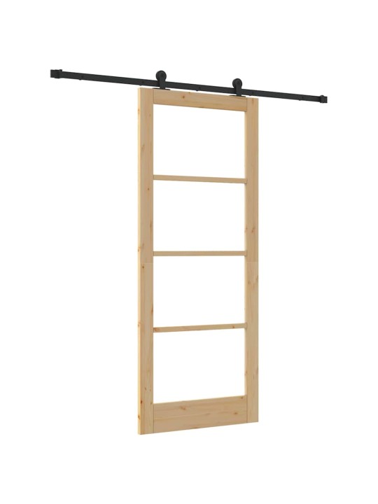 Liuguks pruun 86 x 211 cm puit ja metall
