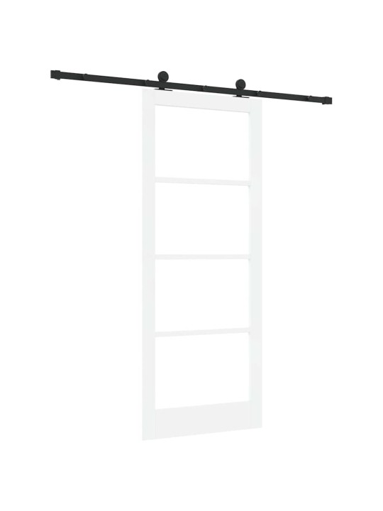 Liuguks valge 86 x 211 cm puit ja metall