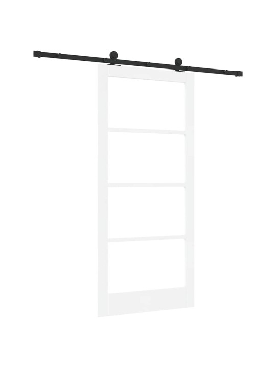 Liuguks valge 93 x 202 cm puit ja metall