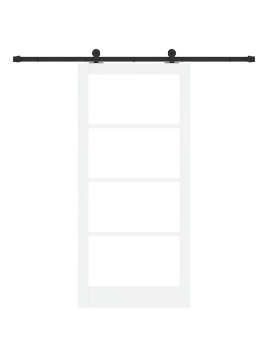 Liuguks valge 93 x 202 cm puit ja metall