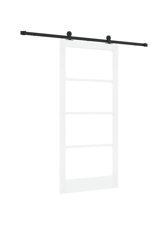 Liuguks valge 93 x 202 cm puit ja metall