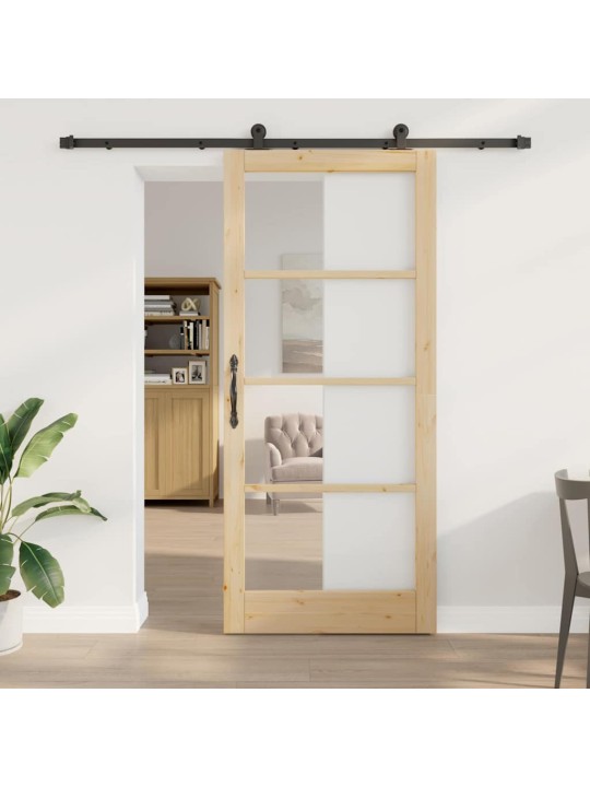 Liuguks pruun 93 x 211 cm puit ja metall