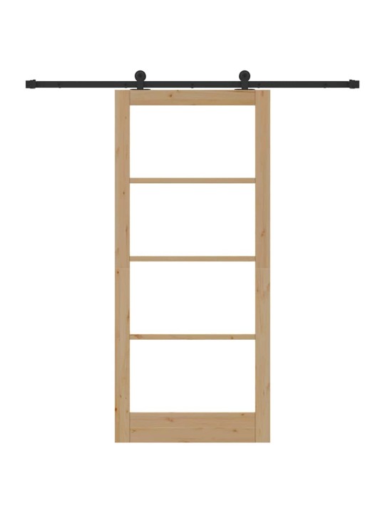 Liuguks pruun 93 x 211 cm puit ja metall