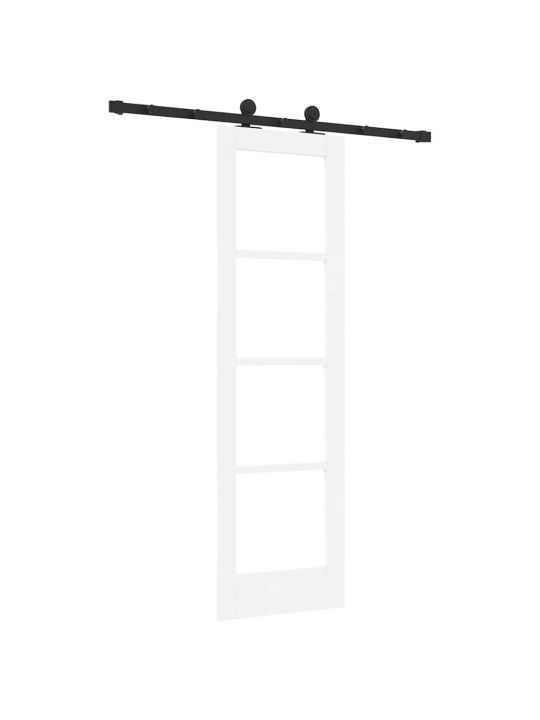 Liuguks valge 61 x 198.5 cm puit ja metall