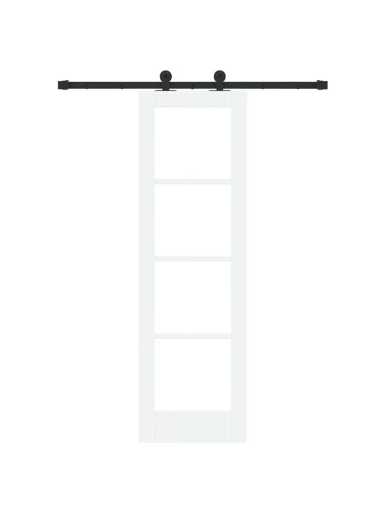 Liuguks valge 61 x 198.5 cm puit ja metall