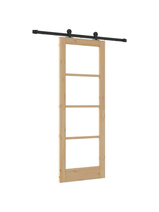Liuguks pruun 73.5 x 198.5 cm puit ja metall