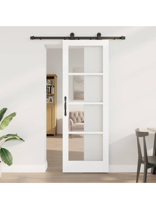 Liuguks valge 73.5 x 211 cm puit ja metall