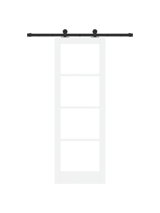 Liuguks valge 73.5 x 211 cm puit ja metall