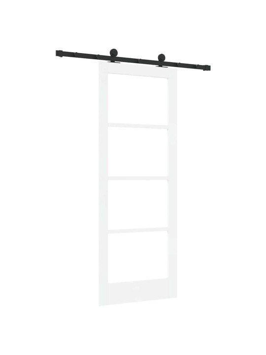 Liuguks valge 78 x 202 cm puit ja metall