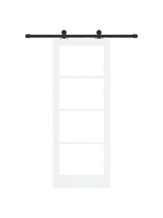 Liuguks valge 78 x 202 cm puit ja metall