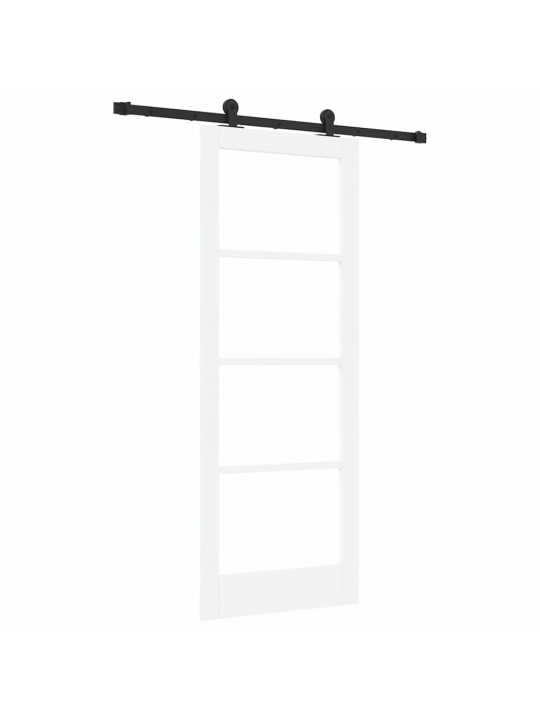 Liuguks valge 78 x 202 cm puit ja metall