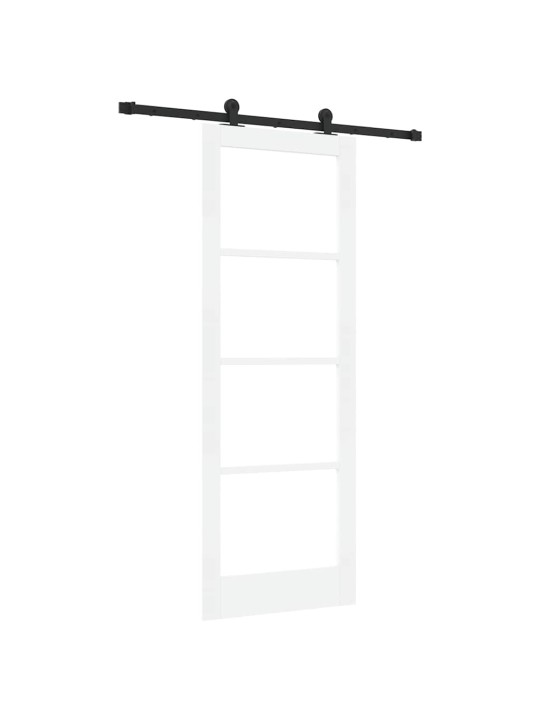 Liuguks valge 78 x 211 cm puit ja metall