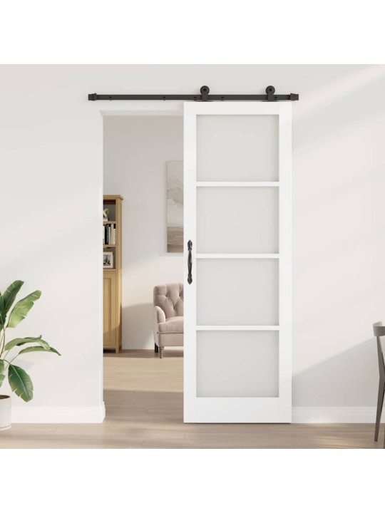 Liuguks valge 78 x 232 cm puit ja metall