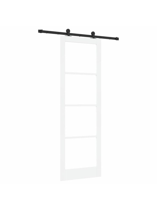 Liuguks valge 78 x 232 cm puit ja metall