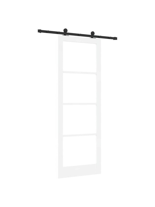 Liuguks valge 83 x 232 cm puit ja metall