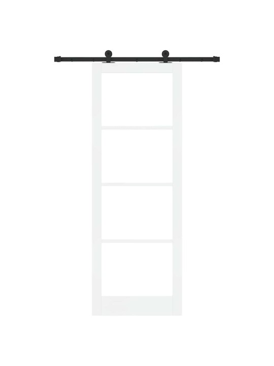 Liuguks valge 83 x 232 cm puit ja metall