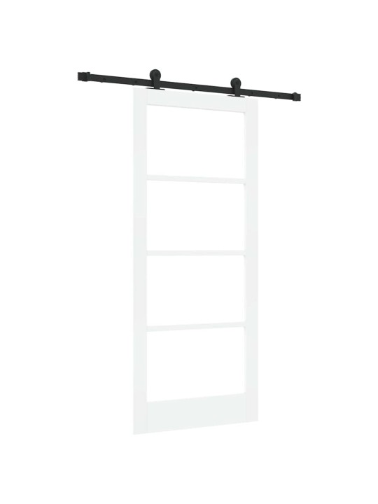 Liuguks valge 86 x 198.5 cm puit ja metall