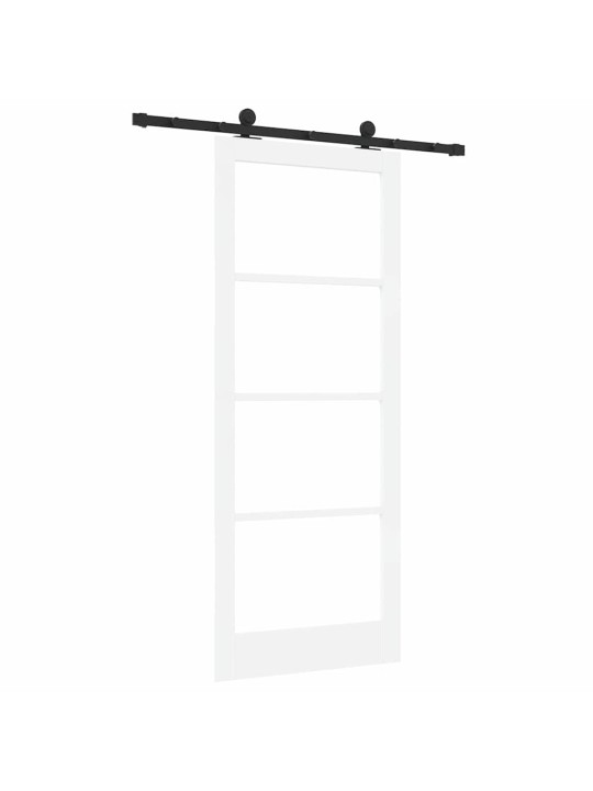Liuguks valge 86 x 211 cm puit ja metall