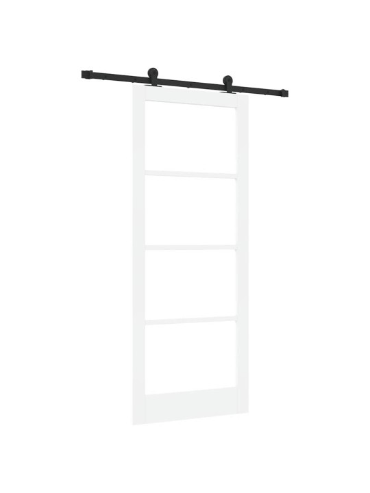 Liuguks valge 86 x 211 cm puit ja metall