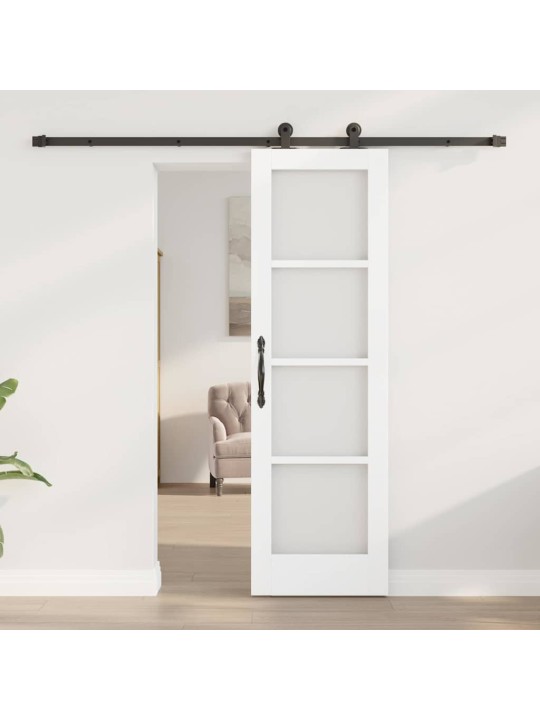 Liuguks valge 61 x 198.5 cm puit ja metall